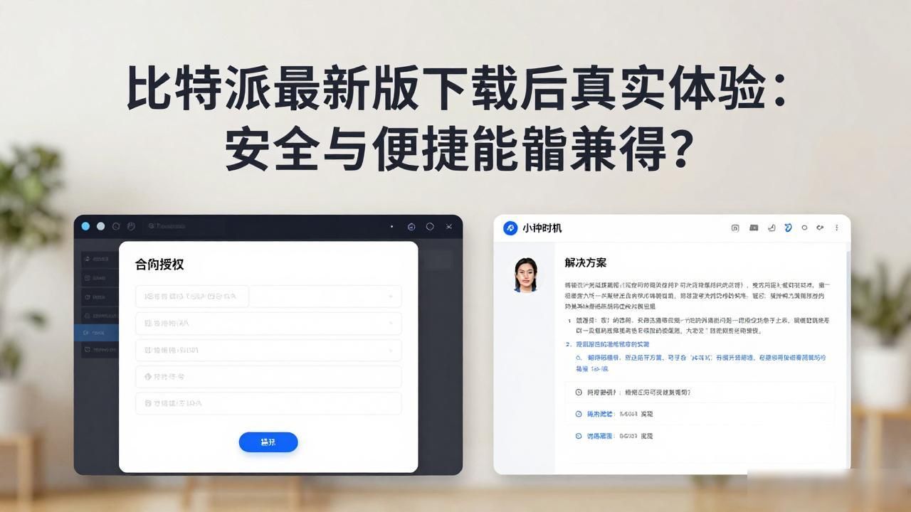 比特派最新版下载后真实体验：安全与便捷能否兼得？