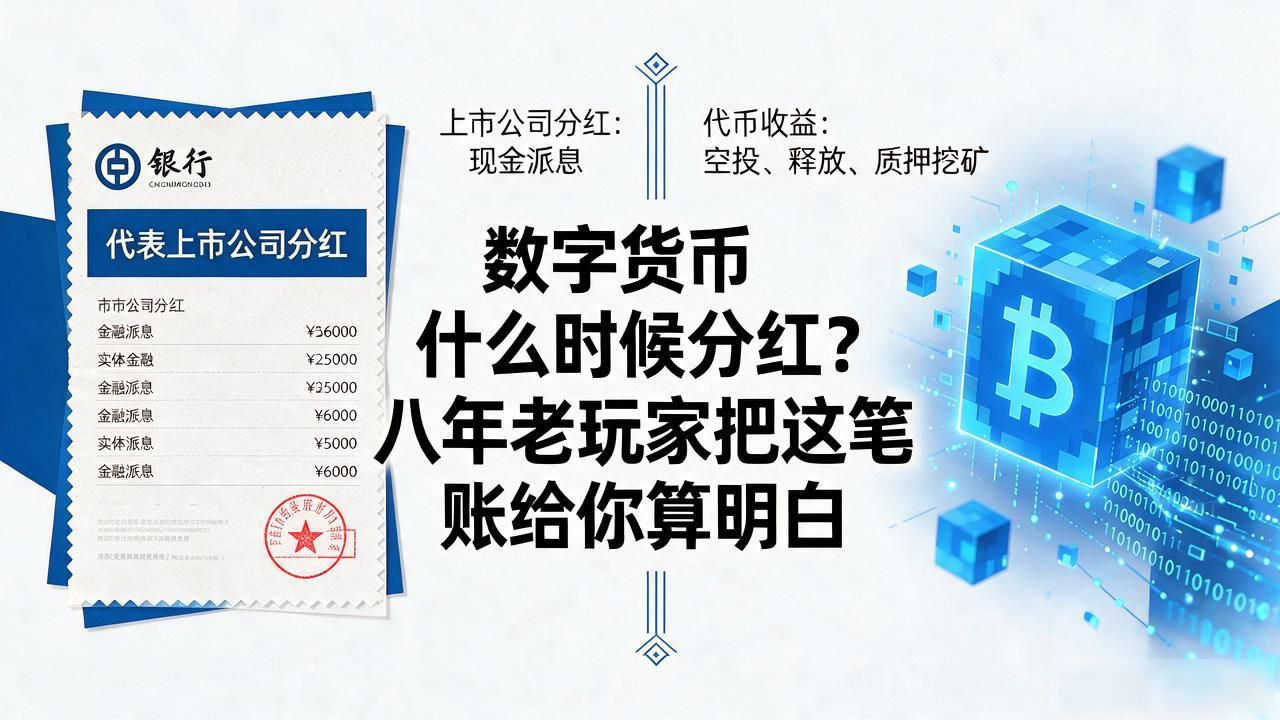 数字货币什么时候分红？八年老玩家把这笔账给你算明白