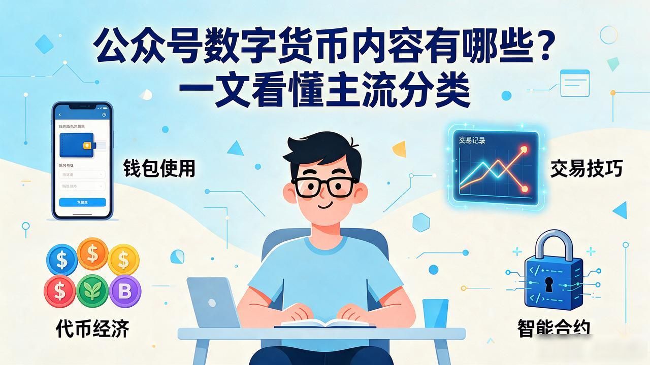 公众号数字货币内容有哪些？一文看懂主流分类