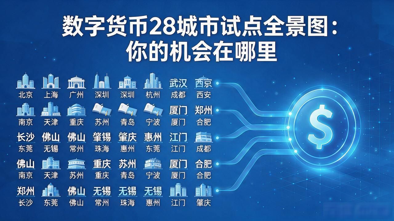 数字货币28城市试点全景图：你的机会在哪里