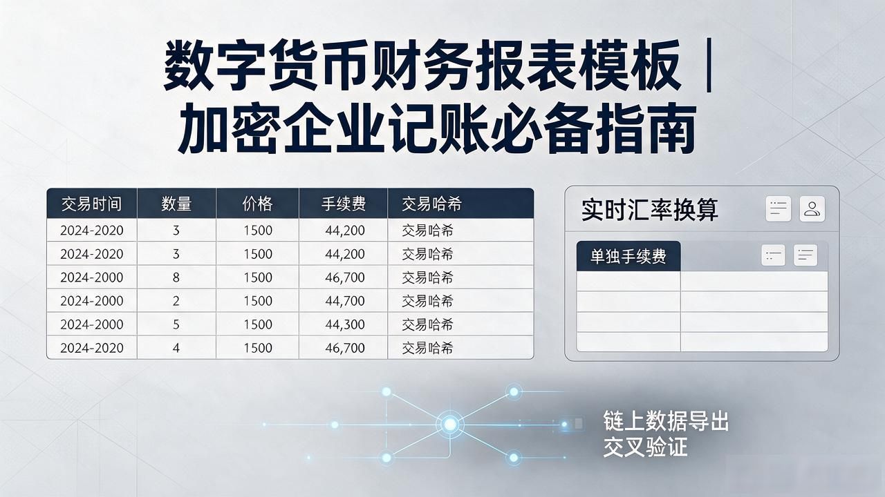数字货币财务报表模板 加密资产财务报表模板 企业数字货币财务管理模板_数字货币财务报表模板
