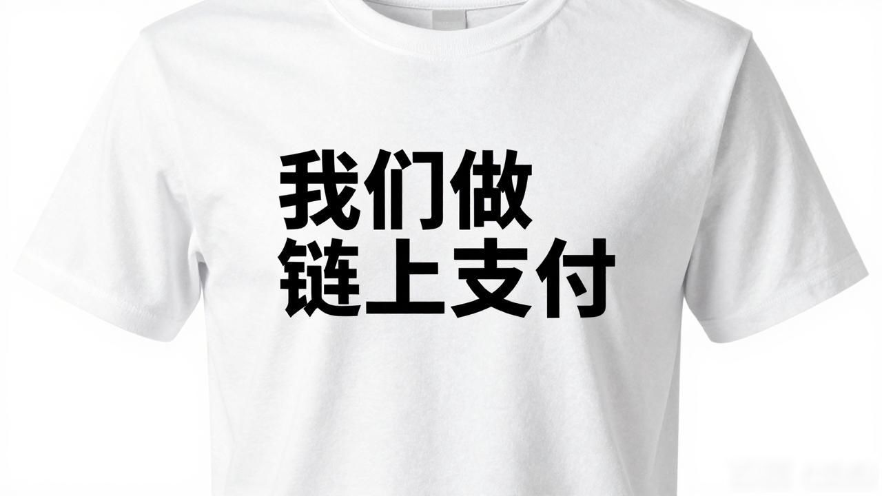 T恤打数字货币广告语，字压到六个以内，印出来才有人拍照