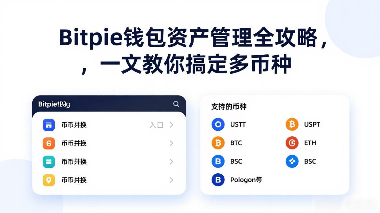Bitpie钱包资产管理全攻略，一文教你搞定多币种
