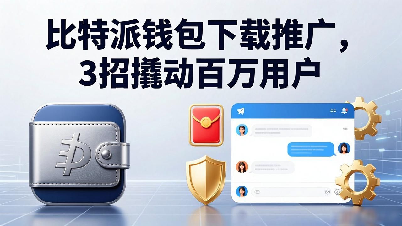 比特派钱包下载推广，3招撬动百万用户