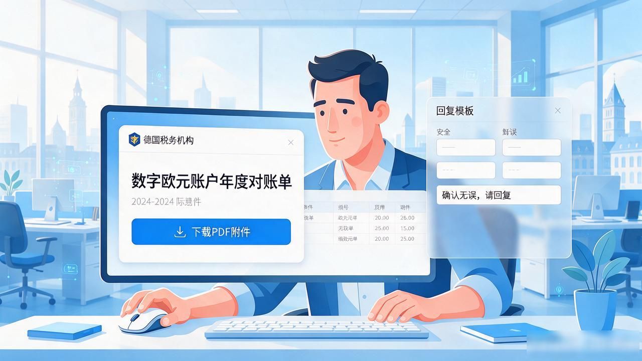 德国税务加密邮件对账单_德国数字欧元电子邮件验证_德国电子邮件数字货币