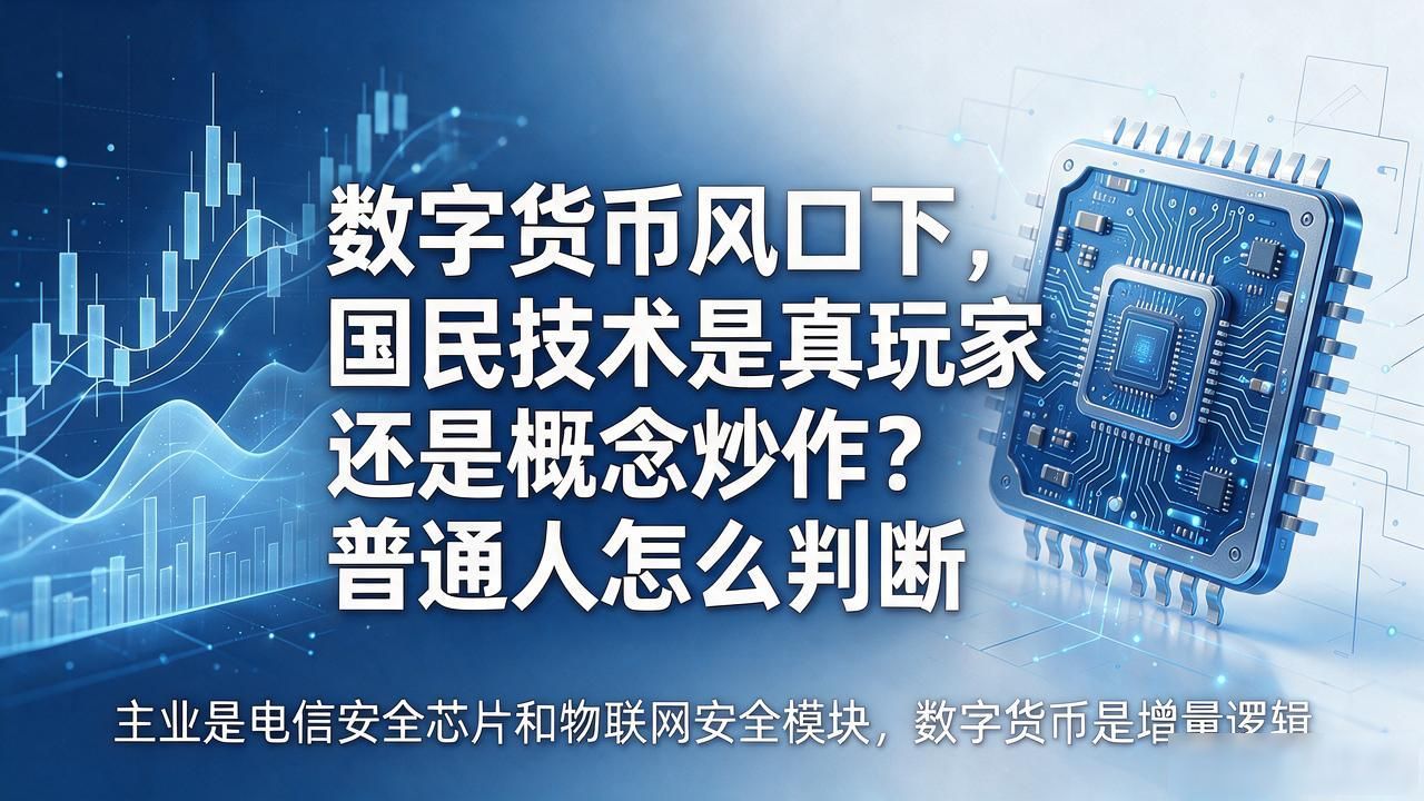 数字货币风口下，国民技术是真玩家还是概念炒作？普通人怎么判断