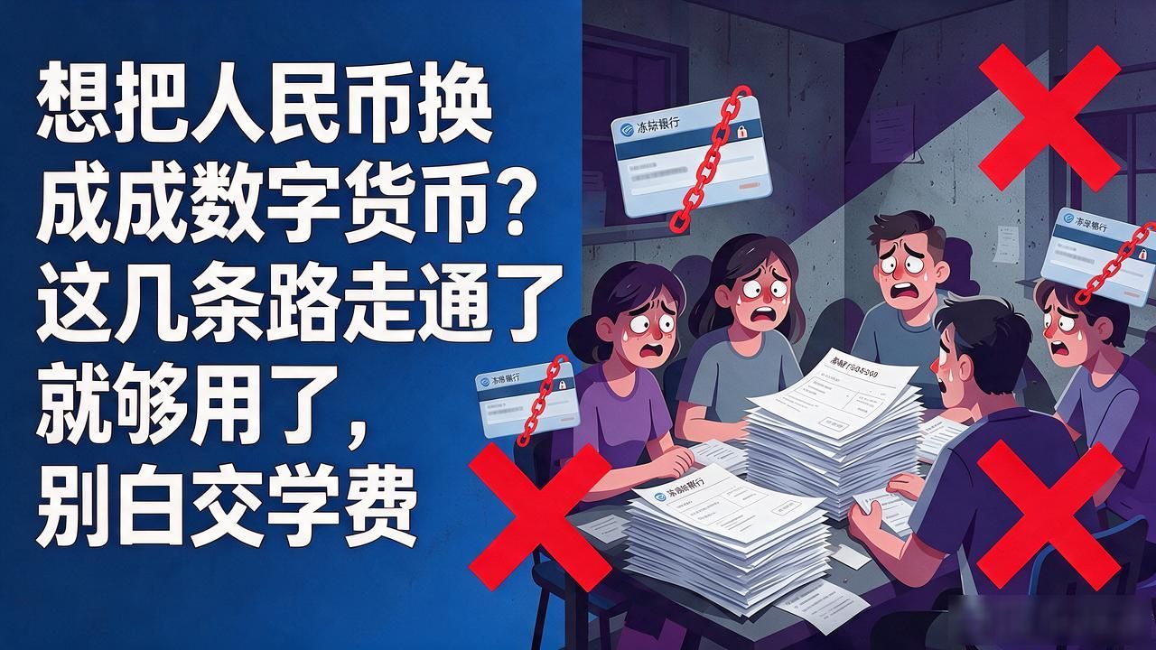 想把人民币换成数字货币？这几条路走通了就够用了，别白交学费