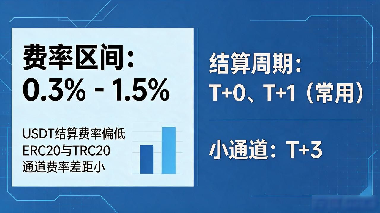 数字货币支付通道准入条件与风控能力_USDT结算费率与T+0到账周期对比_数字货币支付通道招商