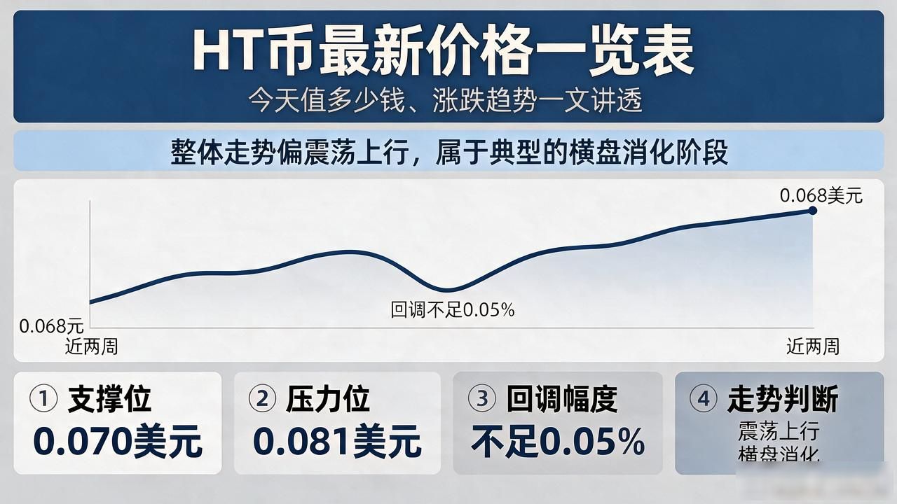 HT币最新价格一览表，今天值多少钱、涨跌趋势一文讲透