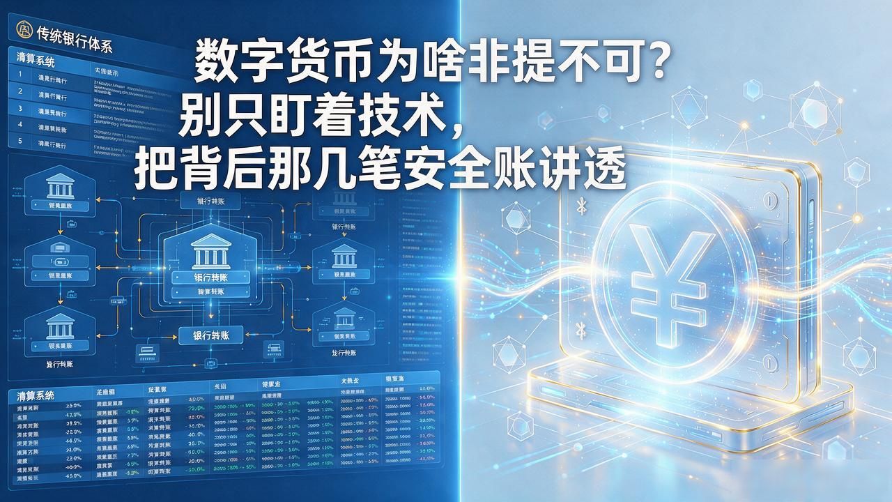 数字货币为啥非提不可？别只盯着技术，把背后那几笔安全账讲透