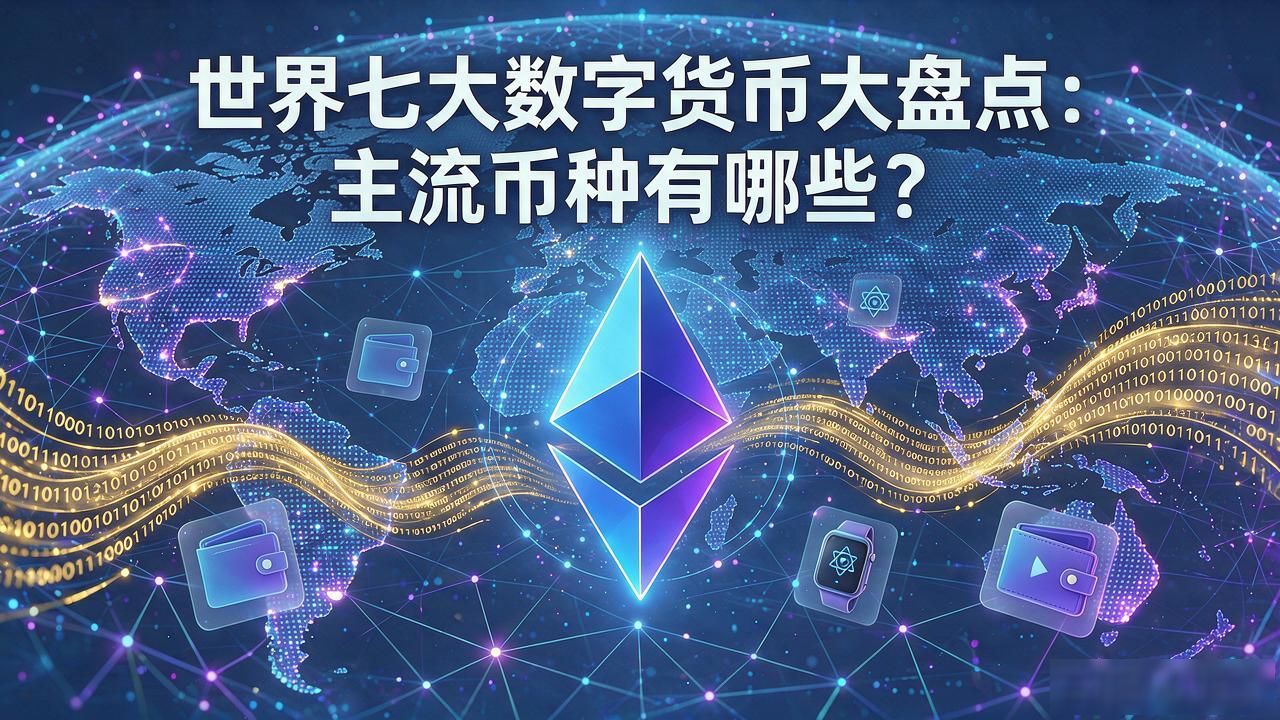 世界七大数字货币大盘点：主流币种有哪些？