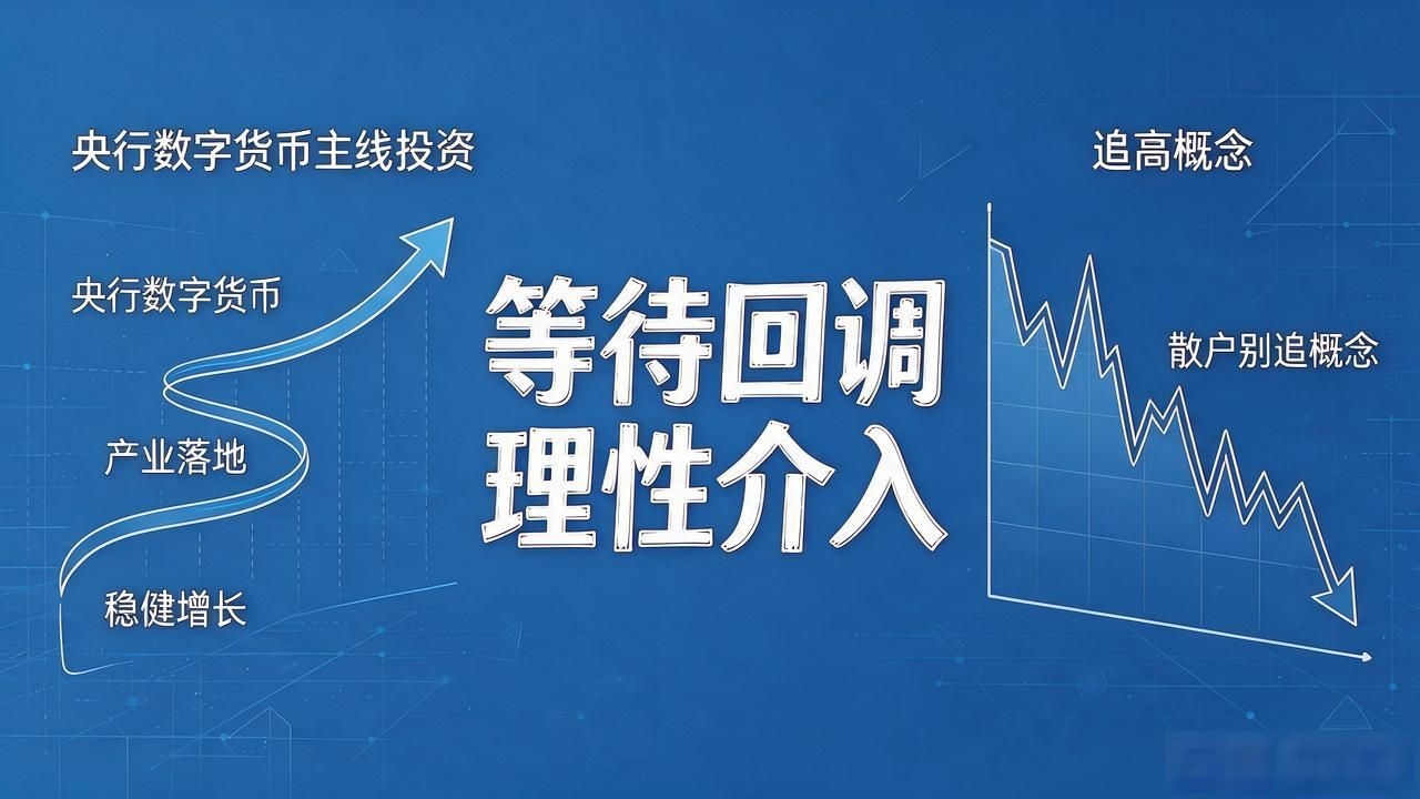 央行数字货币主线投资，散户别追概念，跟着产业落地节奏走