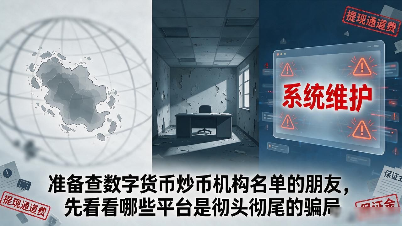 准备查数字货币炒币机构名单的朋友，先看看哪些平台是彻头彻��的骗局