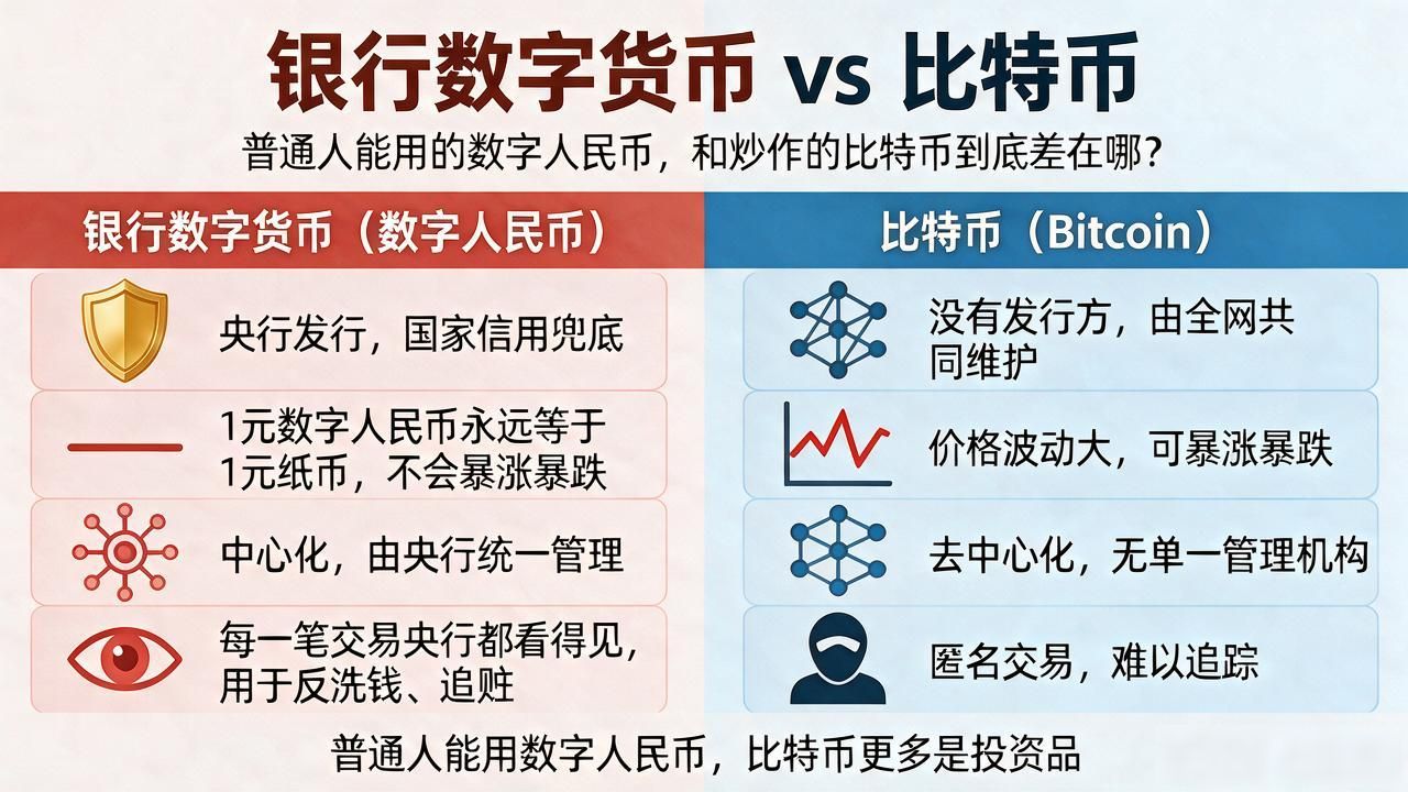 数字人民币离线支付功能_银行数字货币是啥_数字人民币与比特币的区别