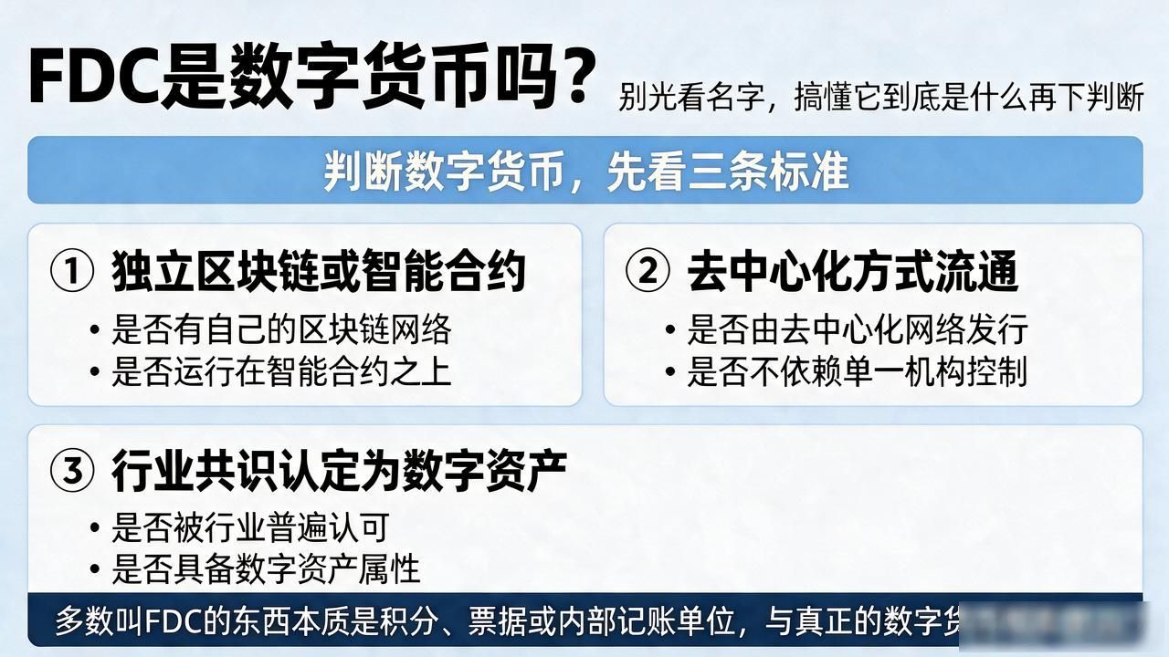FDC是数字货币吗？别光看名字，搞懂它到底是什么再下判断