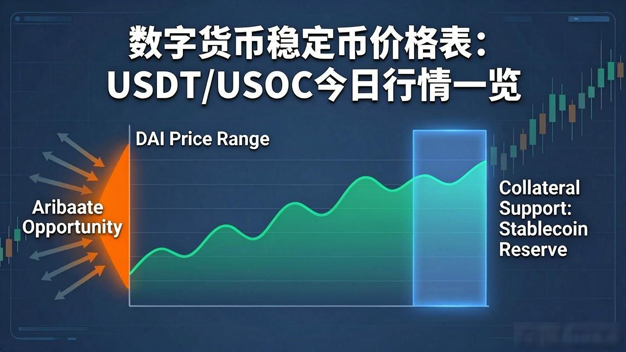 数字货币稳定币价格表：USDT/USDC今日行情一览