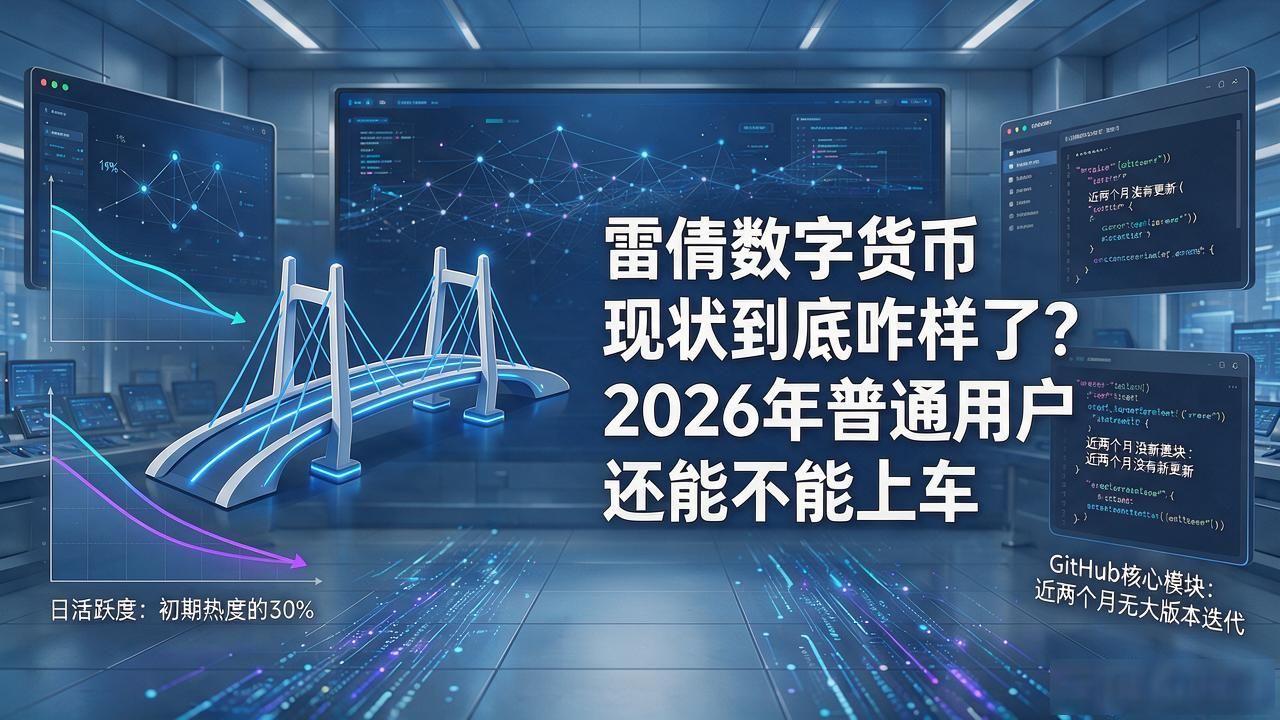 雷倩数字货币现状到底咋样了？2026年普通用户还能不能上车