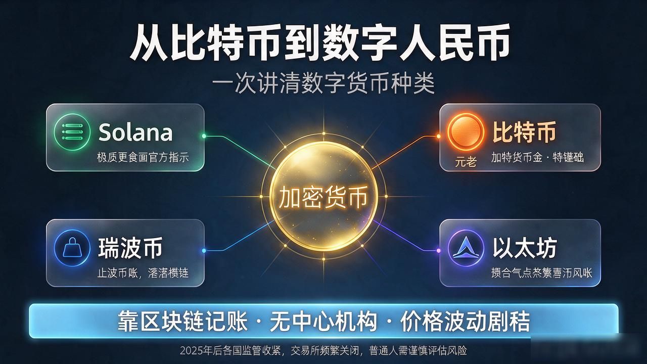 数字货币分类详解_数字货币都有哪些啊_数字人民币与加密货币区别
