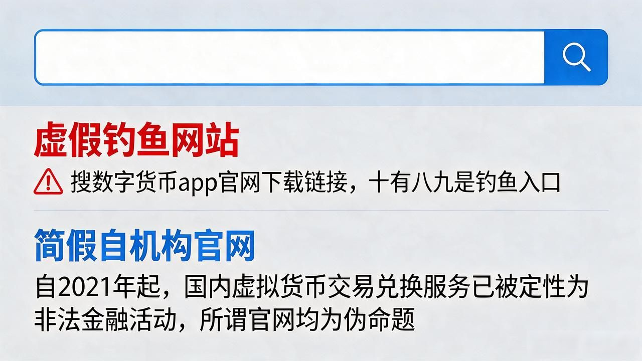 搜数字货币app官网下载链接，十有八九是钓鱼入口