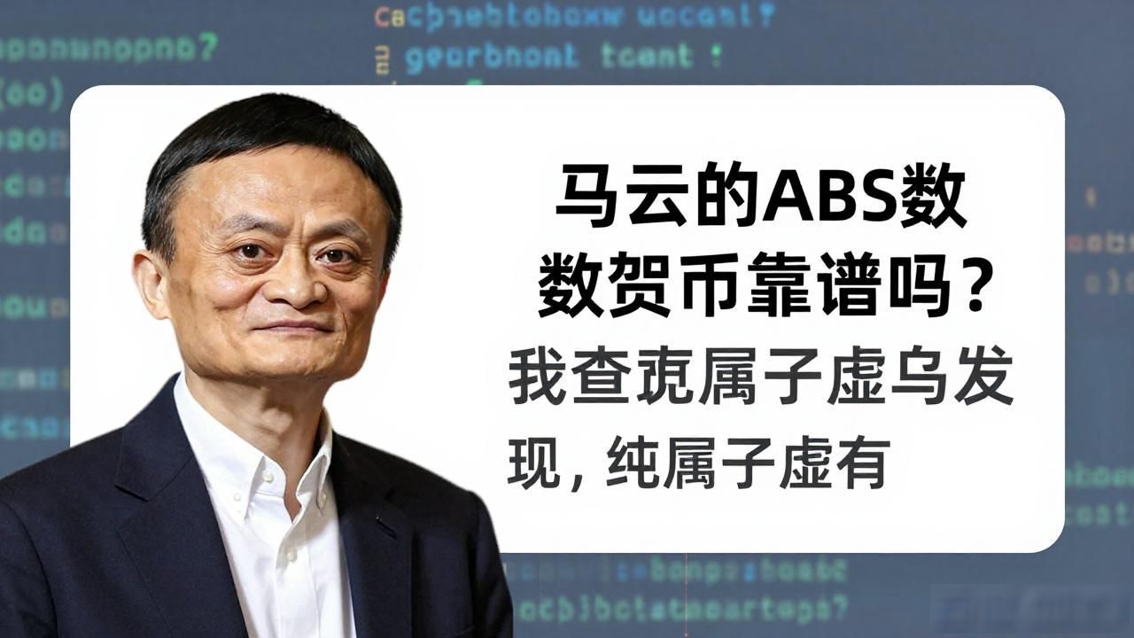 马云的abs数字货币_abs数字货币骗局_马云资产证券化