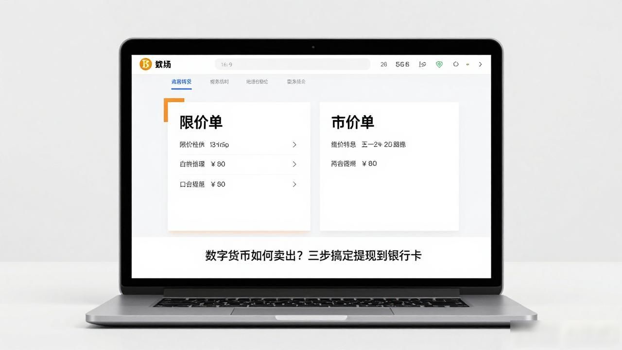 数字货币如何卖出？三步搞定提现到银行卡