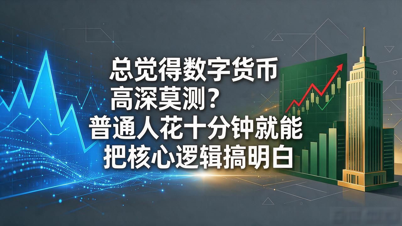 总觉得数字货币高深莫测？普通人花十分钟就能把核心逻辑搞明白