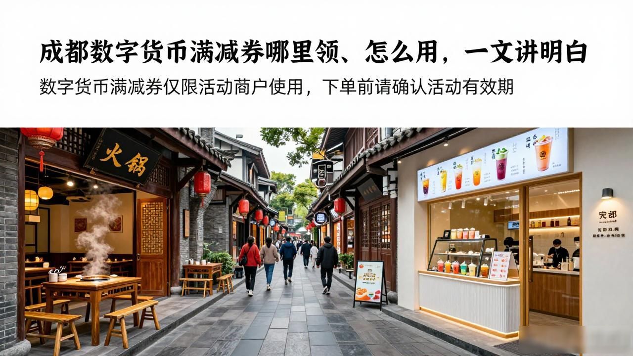 成都数字货币满减券_数字人民币APP满减券使用攻略_成都数字人民币满减券活动