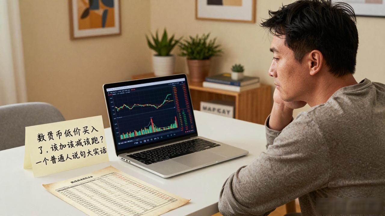 数字货币低价买入了，该加该减该跑？一个普通人说句大实话