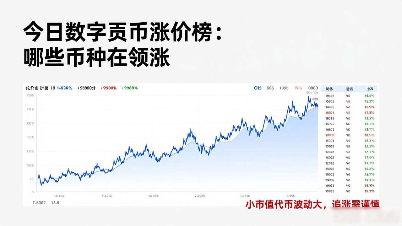 今日数字货币涨价榜：哪些币种在领涨