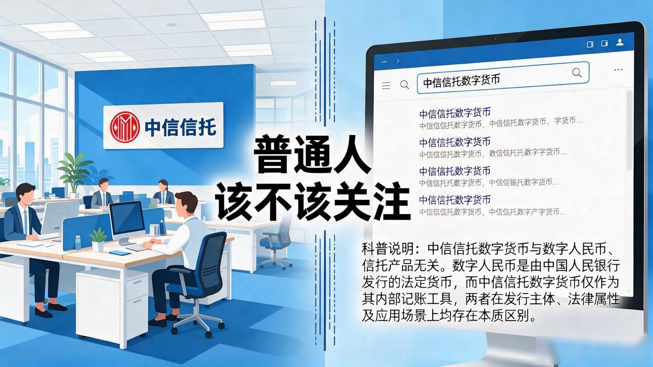 中信信托的数字货币到底是数字人民币吗？普通人该不该关注