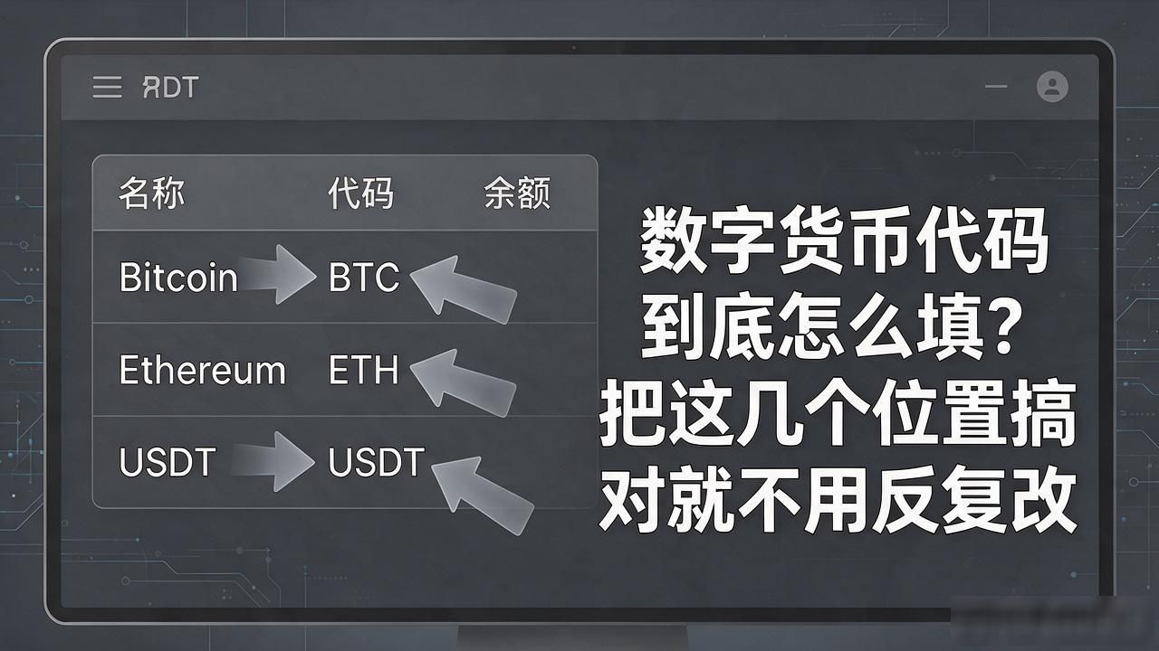 数字货币代码到底怎么填？把这几个位置搞对就不用反复改