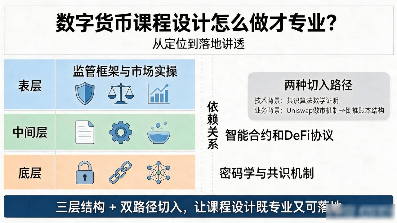 数字货币课程设计怎么做才专业？从定位到落地讲透