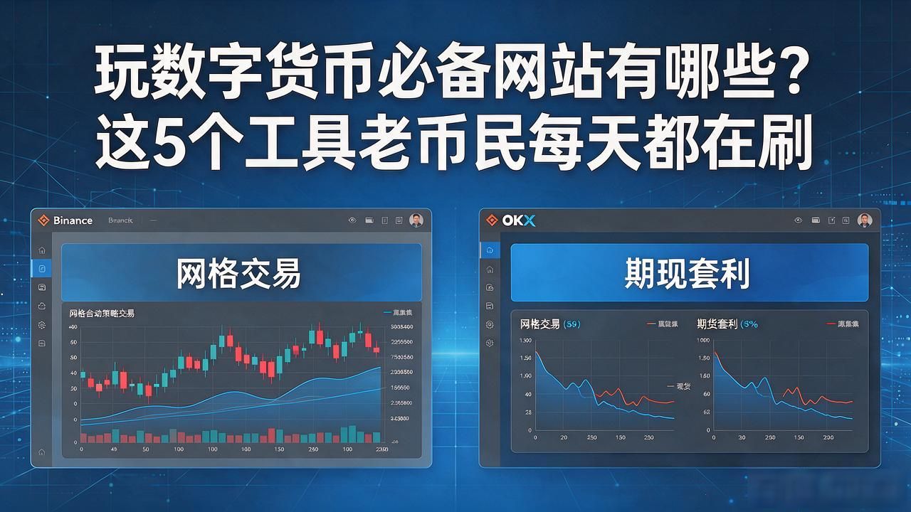 玩数字货币必备网站有哪些？这5个工具老币民每天都在刷