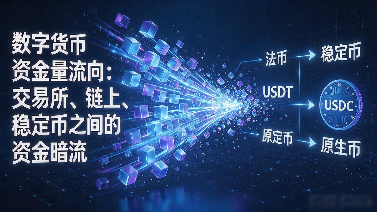 数字货币资金量流向：交易所、链上、稳定币之间的资金暗流