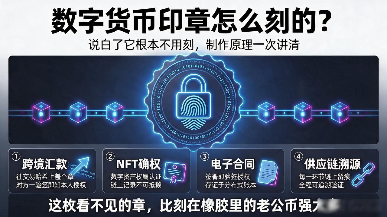 数字货币印章怎么刻的？说白了它根本不用刻，制作原理一次讲清