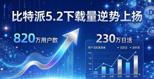 比特派5.2下载量逆势上扬，市场份额与用户基数双增长