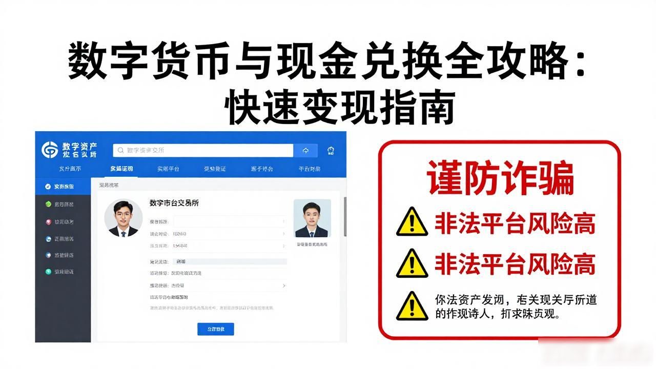 数字货币兑换现金安全攻略_正规交易平台选择指南_数字货币与现金兑换
