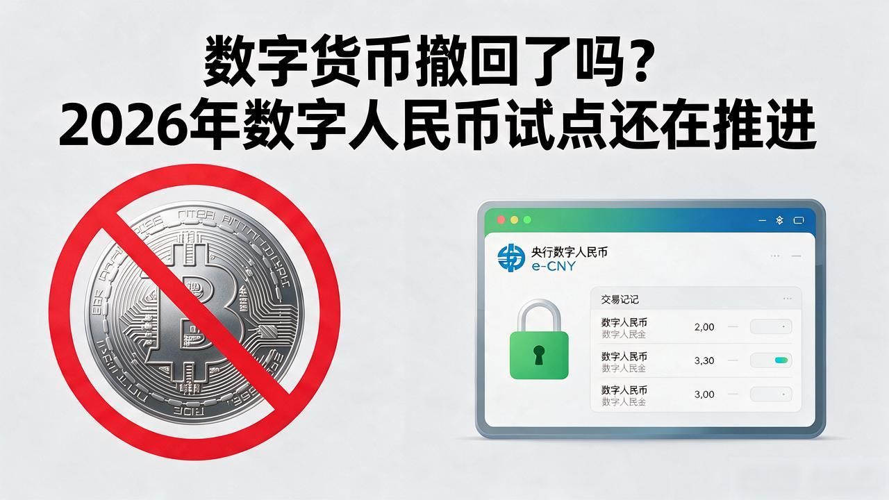 数字货币撤回了吗？2026年数字人民币试点还在推进