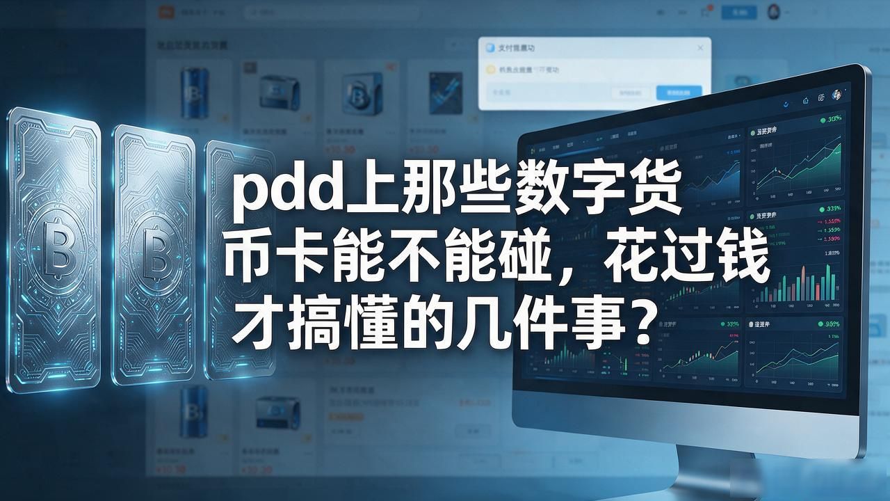 pdd上那些数字货币卡能不能碰，花过钱才搞懂的几件事